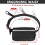 Hands Free Dog Leash, Suitable for Running Walking Jogging Hiking, Training for Small Medium and Large Dogs, Adjustable Waist Belt, Dual-Handle Reflective Bungee, Zipper Pouch. (Black W Green)